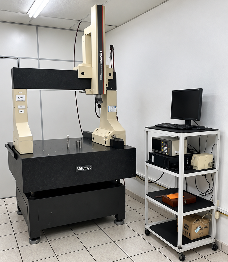 Máquina de medição tridimensional no setor de qualidade da Calstamp